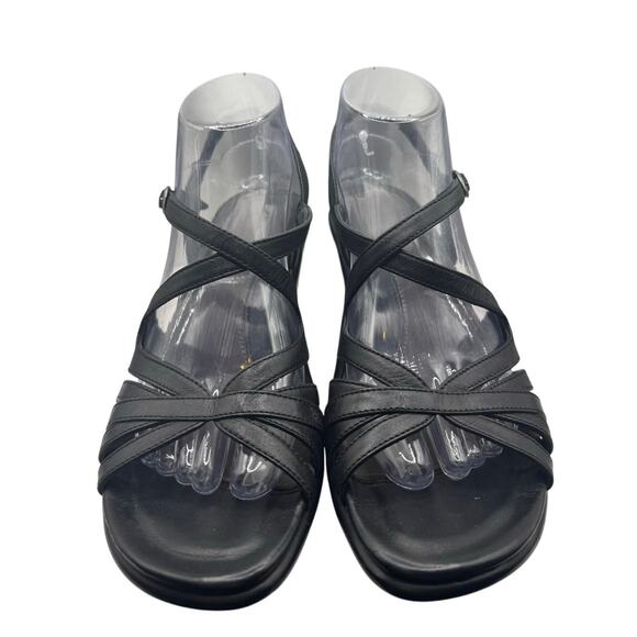 Dansko Strappy Leather Sandal Heels 40 - Picture 3 of 8